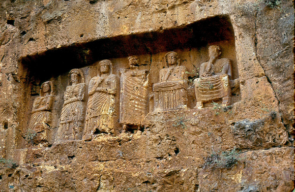 Lycian tomb carvings, Turkey